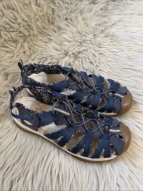 Keen Navy Women's Strappy Outdoors Sandals with Floral Lining